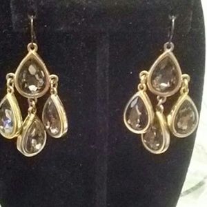 CHANDELIER GOLDTONE EARRINGS